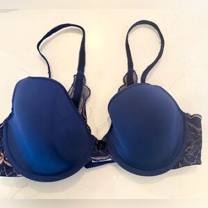 Wacoal Navy Lace Bra Wacoal 36C T-Shirt Bra, style 853252, Pink Blue underwire